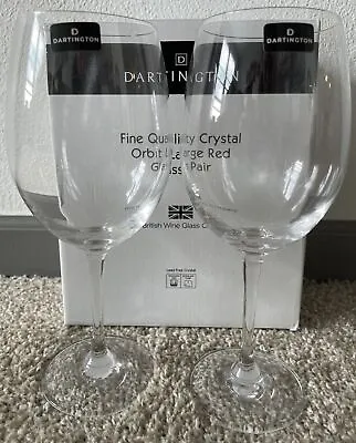 Buy Dartington Fine Quality Crystal Pair Of Lrge Red Wine Glasses NEW • 42.69£