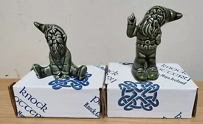 Buy 2 X KNOCK POTTERY LEPRECHAUN Figures IRELAND Gnomes BOXED • 9.99£