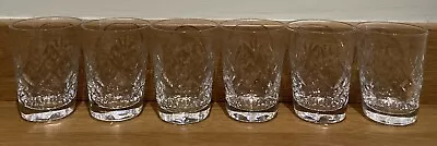 Buy 6 Vintage Webb Corbett Crystal Georgian Flat Juice Glasses • 25£