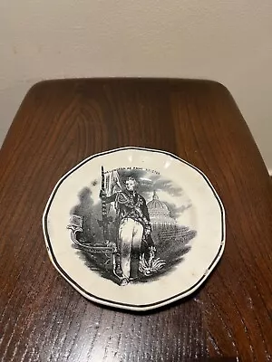 Buy Antique Creamware Duke Of Wellington Commemorative Plate • 29.99£