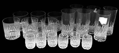 Buy Collection Of 18 Vintage ZweiselCrystal Glasses. 6 Tumblers. 6 Whiskey. 6 Liqueu • 85£