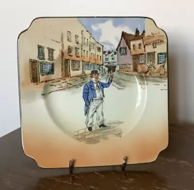 Buy Royal Doulton Dickens Ware Square Plate D2973 5 3/4  - Cap'n Cuttle. • 7£