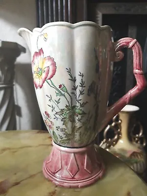 Buy Vintage Arthur Wood Royal Bradwell  Lusterware Flower Jug In Pink & Cream • 14.99£