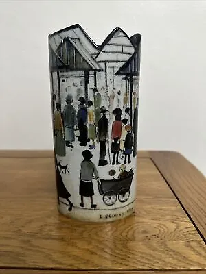 Buy Market Scene By Lowry - Silhouette D'art Vase By Beswick Ex Condition • 49.99£