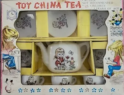Buy Vintage Children’s Toy China Tea Set, Made In Japan • 12.53£