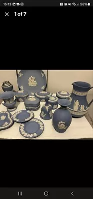 Buy Wedgewood Jasper Ware Pale Blue And White - 14 Items In EXCELLENT Condition • 76.54£