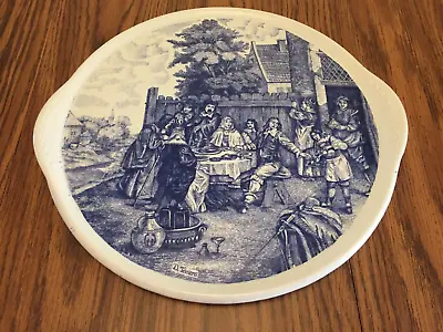 Buy Vintage Blue And White Delftware Serving Platter / Ceramic Tray • 18.95£