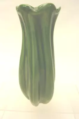 Buy Dartmouth Pottery Green Fluted Vase, #99 • 7.99£