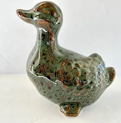 Buy Ceramic Pottery DUCK Greens And Browns • 18.97£