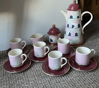 Buy Carlton Ware Dovecote Tea / Coffee Set 1970s Vintage Dove Cote Lustre Pottery • 50£