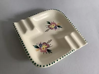 Buy Retro Poole Pottery Traditional Ware Hand Decorated / Hand Made Ashtray • 15.25£