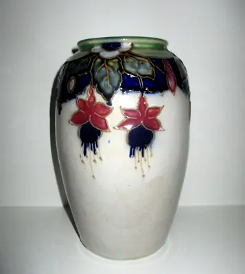 Buy Royal Doulton Stoneware Antique Vase - Fuchsia Pattern Large - Perfect !! • 120£