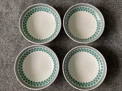 Buy Portmeirion Pottery Set X 4 Pasta Bowls Westerly Pattern 8.5” Grey New Unused • 14.99£