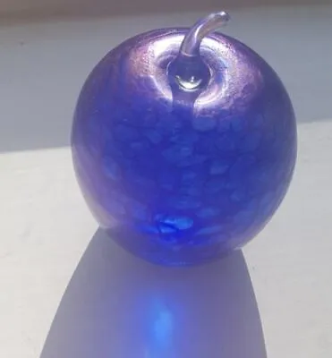 Buy John Ditchfield Glassform Iridescent Apple Paperweight Signed. RARE. Xmas Gift • 75£