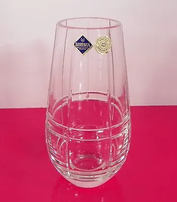 Buy Jihlavske SKLARNY Hand Cut Lead Crystal Vase Bohemia Czech Republic Glass • 38.37£