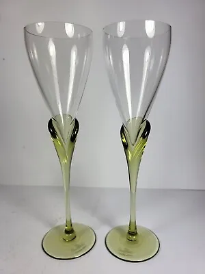 Buy Lovely Pair Rosenthal Studio Linie Small Wine Aperitif Glasses Papyrus Pattern • 42.50£