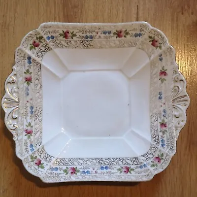Buy Shelley China Porcelain Floral Sandwich Cake Plate  • 6.99£