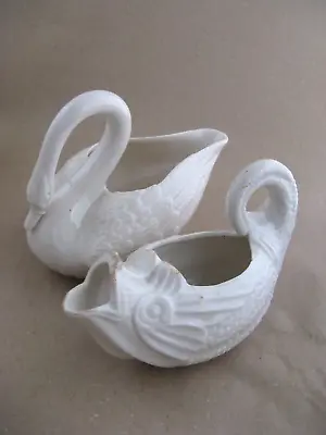 Buy Antique Pottery Bellek Swan And Fish Jug • 25£