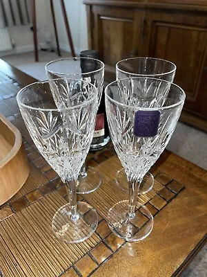 Buy 4 X Edinburgh Crystal Etched Wine/port/sherry Glasses. Size 17 Cms High • 29.99£