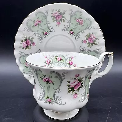 Buy 1962 Royal Albert Love Story Series Paula Green Floral Tea Cup & Saucer Set • 38.88£