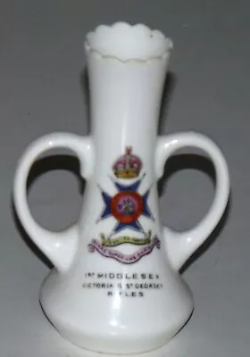 Buy Aynsley Crested China - 1st Middlesex Victoria & St George Rifles • 9.99£