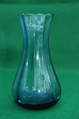 Buy Vintage Caithness Fluted Bud Vase, Blue, 14cm, Excellent Condition • 6£