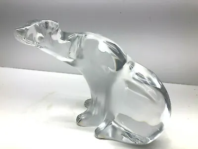 Buy Lalique Vintage French Crystal Lge Polar Bear  Sculpture #11637 - Retail $3000 • 457.31£