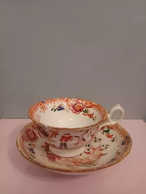 Buy Georgian Hilditch & Sons Chinoiserie Cup/ Saucer Fisherman With Cormorants 1840s • 8.75£
