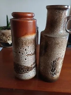Buy Vintage Mid Century 60s 70s German Fat Lava Pottery Vase • 29£