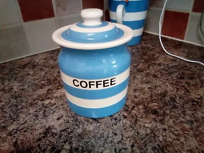 Buy T G Green Cornishware Blue White,Coffee Container • 16.32£