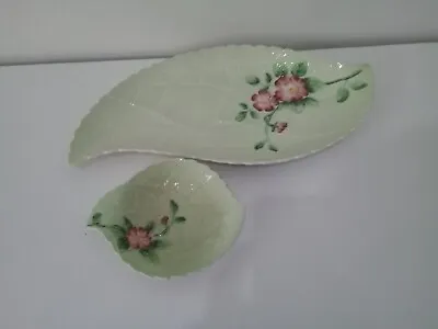 Buy Carlton Ware Australian Design Apple Blossom Leaf Trinket Plates X2 Vintage • 10£