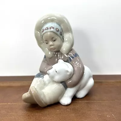 Buy Lladro Eskimo Polar Bear 1195 Figurine, Hand Made In Spain • 28.37£