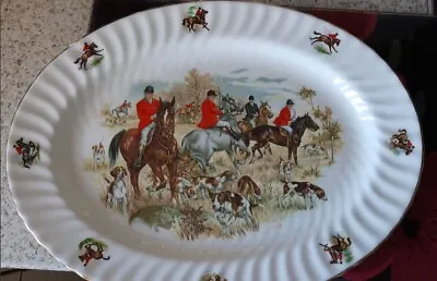 Buy Argyle Pottery Made In England Horse Fox Hunting Shooting Plate Bone China • 15£