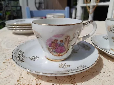 Buy Vintage Porcelain Small/Childrens Tea Set Cup And Saucer  Foreign  Romantic • 2.95£