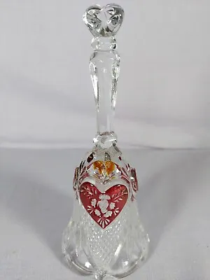 Buy Hofbauer Lead Crystal Bell Valentino Ruby Red 14cm • 12.95£