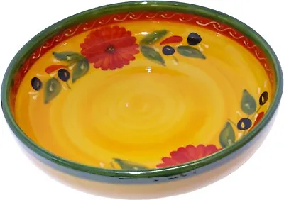 Buy Large Round Dish Serving Bowl  30 Cm X 7 Cm Spanish Handmade Ceramic Pottery • 27.99£