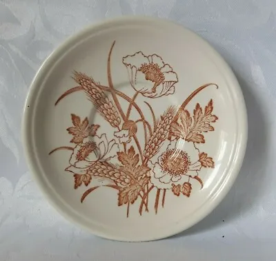Buy Barratts Saucer In Brown And White Wheat And Cornflower Pattern Tea Saucer • 10.95£