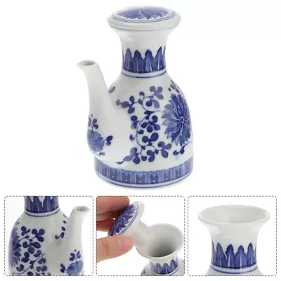 Buy Toyvian Ceramic Oil Dispenser Bottle White And Blue-IO • 15.39£