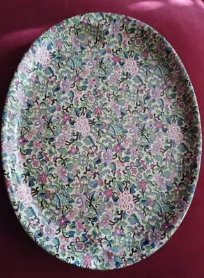 Buy Large Crown Ducal Chintz Ware Serving Meat Plate Platter Dish AGR Pottery China • 19.99£