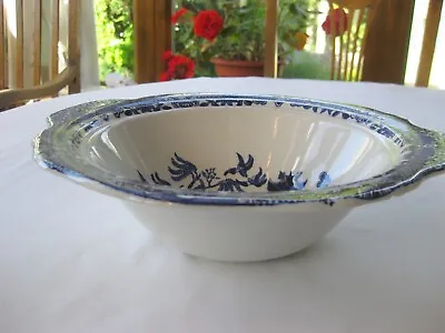 Buy Vintage Willow Pattern Serving DISH - Blue & White - Burleigh Ware • 20£