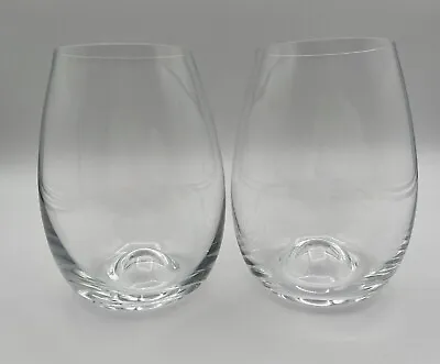 Buy Dartington Crystal 4.5” Stemless Wine Glasses Set Of 2 Excellent Used Condition • 18.96£