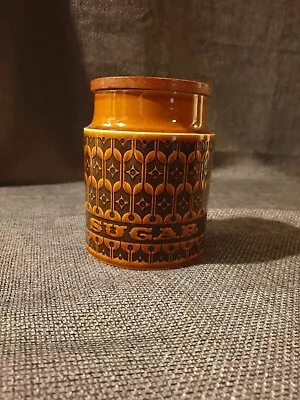 Buy Vintage Hornsea Heirloom Brown Patterned Sugar Jar + Original Lid 1960s70s Retro • 9.99£