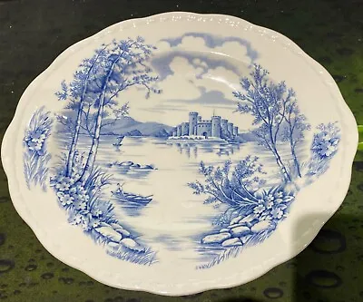Buy Alfred Meakin “ Queens Castle  “ Blue & White Oval Plate / Serving Platter • 7.99£
