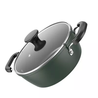 Buy Stainless Steel Soup Stew Pot With Glass Lid - 22cm • 40.88£