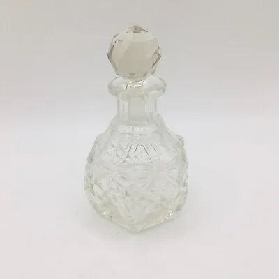 Buy Small Vintage Art Deco Cut Glass Perfume Bottle • 4.50£