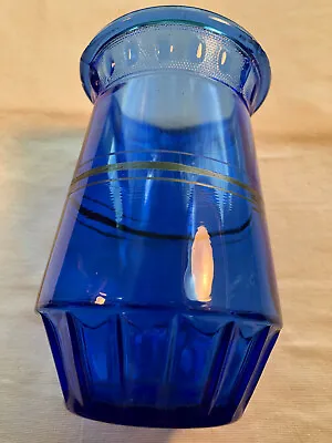 Buy Cobalt Blue 5.5 Inch Vase Depression Glass Vintage • 7.18£