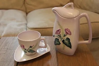 Buy Carlton Ware Purple Convolvulus:  Small Cup And Saucer With Hot Milk/water Jug. • 30£