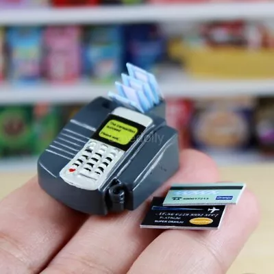 Buy 1/6 Scale Dolls House Miniature POS Card Reader Supermarket Decor Accessories • 5.15£
