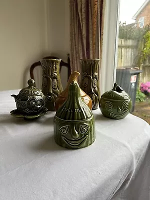 Buy Sadler Face Pots Vintage Pottery • 80£