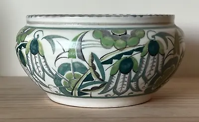 Buy Stunning Hand Painted Poole Pottery Art Deco Bowl By Marian Heath. Circa 1930 • 65£